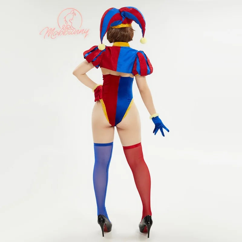Women's Color Block Performance-Inspired Costume Set with Mini Skirt, Hat and Coordinated Accessories