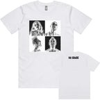 Vintage Portrait Graphic Cotton Streetwear T-Shirt with Artistic Collage Design