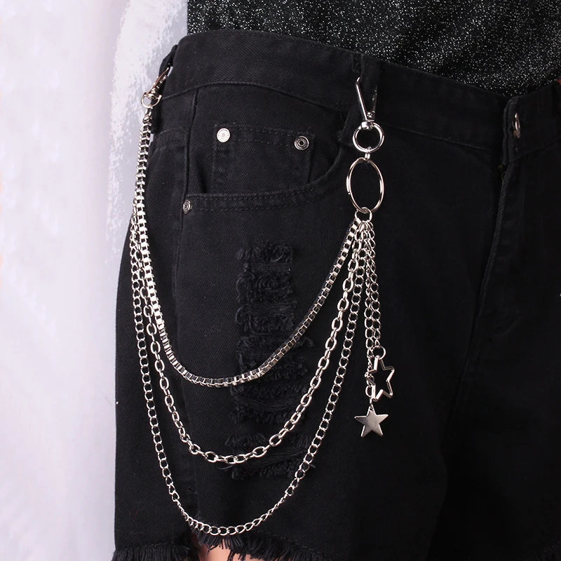 Double Layer Waist Chain for Grunge, Punk and Alternative Streetwear