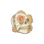Stay Weird Skeleton Reader Gothic Enamel Pin for Alternative Fashion Styling
