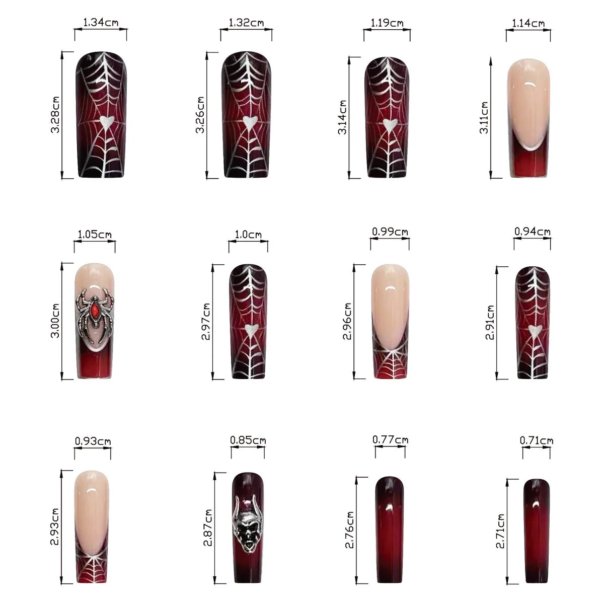 Gothic Cathedral Inspired Press On Nails with Ornate Alternative Artwork