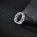 Thorn Crown Statement Ring for Gothic Punk and Dark Alternative Fashion