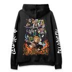 Adventure Streetwear Zip Hoodie with Dynamic Manga Artwork