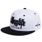 Embroidered Flat Brim Snapback Cap Adjustable Hip Hop Streetwear Baseball Hat