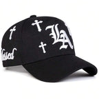 Embroidered Graphic Baseball Cap with Adjustable Fit for Contemporary Streetwear Casual Fashion Style
