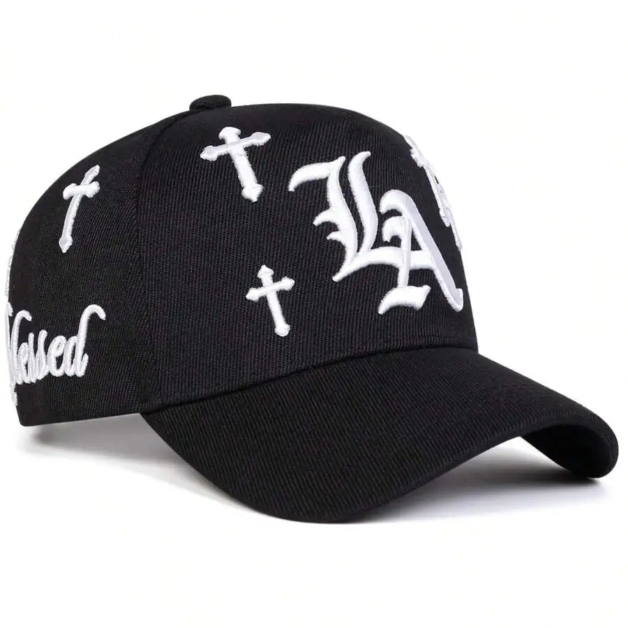 Embroidered Graphic Baseball Cap with Adjustable Fit for Contemporary Streetwear Casual Fashion Style