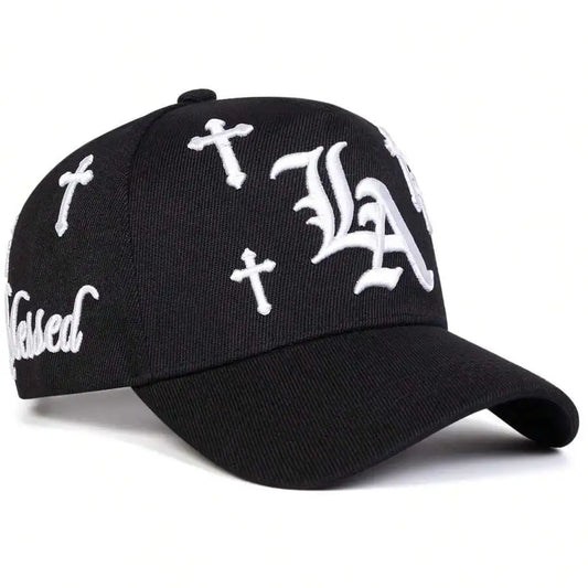 Embroidered Graphic Baseball Cap with Adjustable Fit for Contemporary Streetwear Casual Fashion Style
