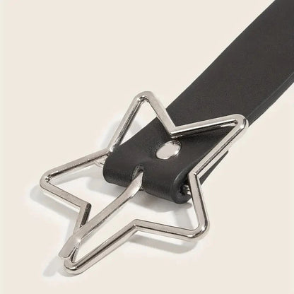 Star Eyelet Rivet Waist Belt for Gothic Punk Y2K Fashion Looks