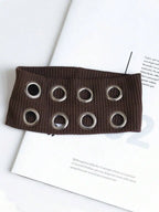 Grommet Detail Headband Punk Alternative Streetwear Hair Accessory