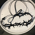 Barbed Thorn Choker Necklace for Gothic Punk Alternative Fashion Styling