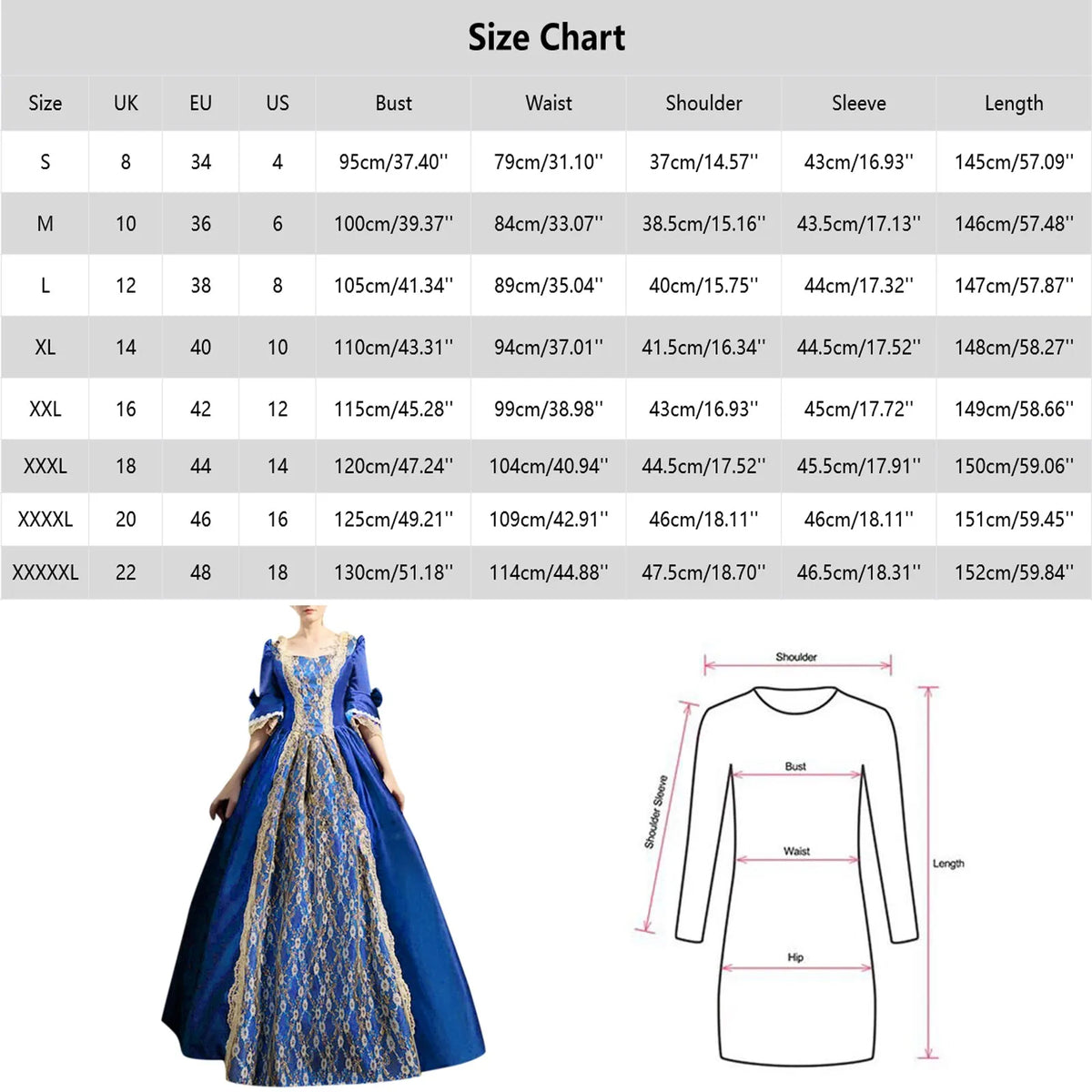 Dramatic Renaissance-Inspired Ball Gown with Ornate Brocade Panel and Flared Sleeves