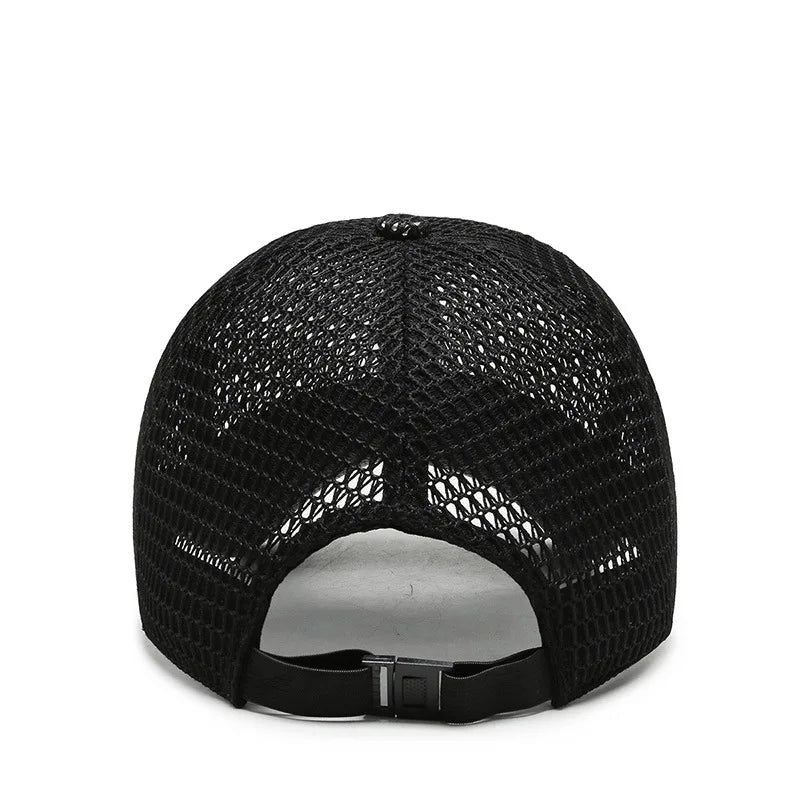 Unisex Breathable Mesh Snapback Baseball Cap for Casual Outdoor Sports and Everyday Wear