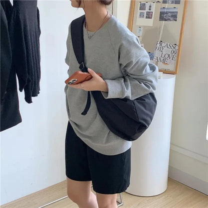 Oversized Slouchy Hobo Shoulder Bag with Relaxed Everyday Silhouette