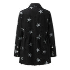 Women's Cropped Denim Style Button Front Jacket Relaxed Casual Streetwear Outerwear