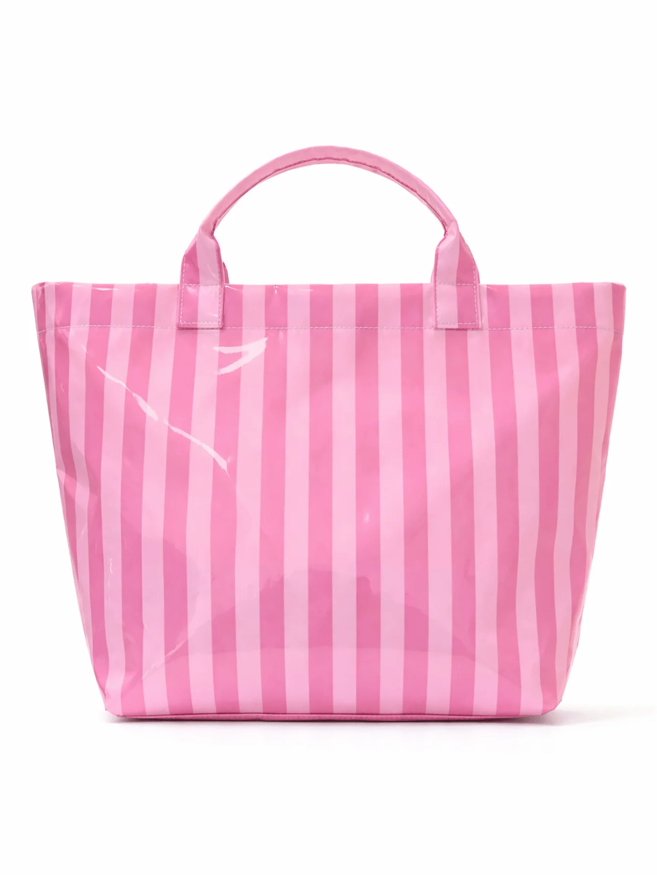 Striped Waterproof Tote Bag with Large Capacity Beach and Travel Design