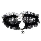 Lace Bell Choker Necklace for Gothic Lolita and Dark Feminine Style