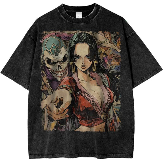 Nico Robin One Piece Anime Tshirt Vintage Graphic Tee Man Women Short Sleeve Tee Streetwear 2026 Summer Casual Tops Y2k Clothes