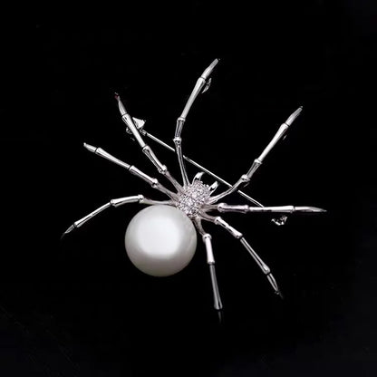 Alternative Statement Spider Brooch Pin with Modern Artistic Insect Design