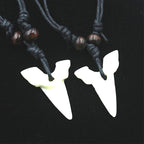 Shark Tooth Pendant Necklace Tribal Alternative Statement Fashion Jewelry