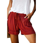 Women's Quick Dry Drawstring Athletic Shorts with Relaxed Fit and Comfortable Everyday Design