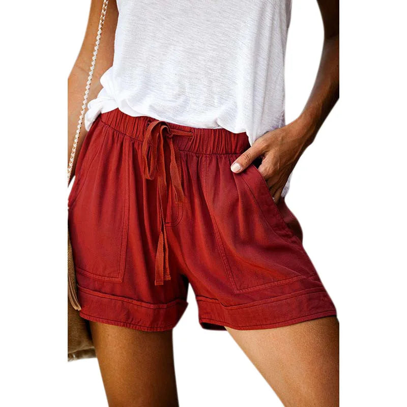 Women's Quick Dry Drawstring Athletic Shorts with Relaxed Fit and Comfortable Everyday Design