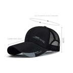 Unisex Breathable Mesh Baseball Cap with Adjustable Fit for Summer Outdoor Activities