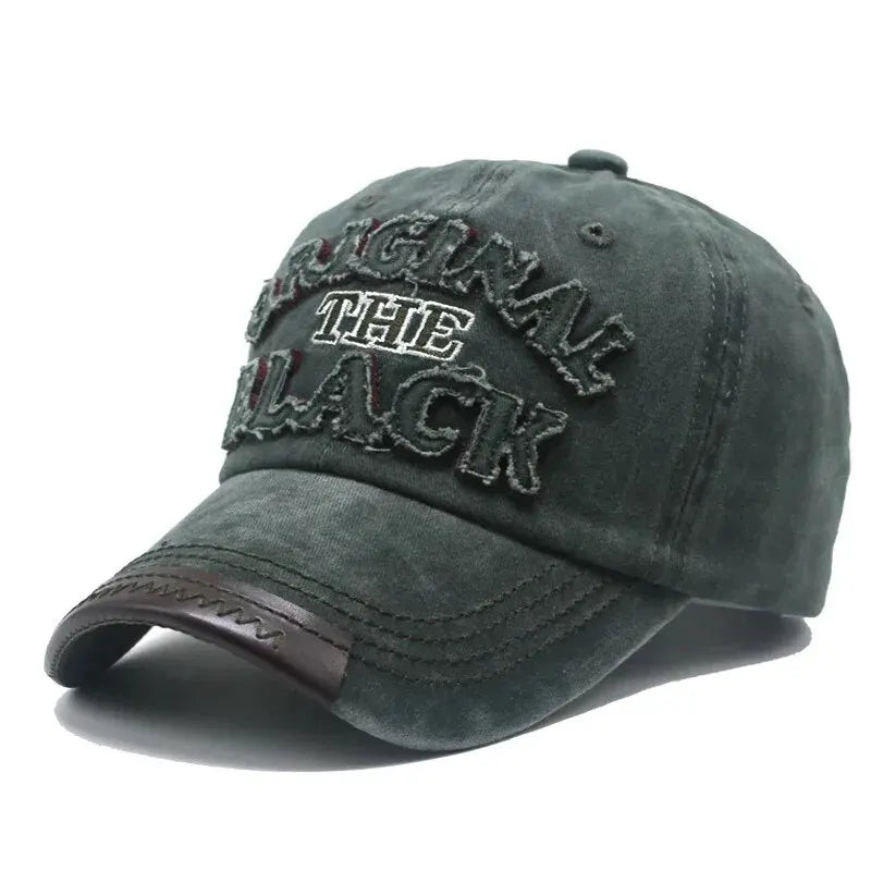 Unisex Vintage Washed Baseball Cap with Embroidered Detail for Everyday Casual Streetwear Style