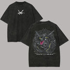 Dark Fantasy Manga Oversized Casual Streetwear Graphic Cotton T-Shirt
