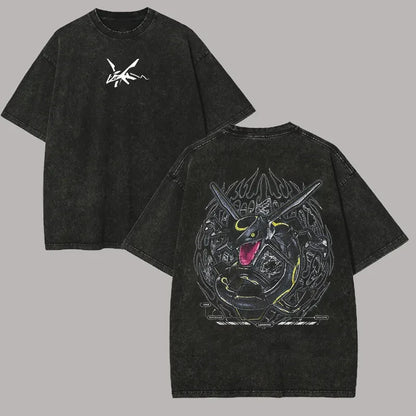 Dark Fantasy Manga Oversized Casual Streetwear Graphic Cotton T-Shirt