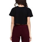 Graphic Crop Tee with Fitted Silhouette and Casual Streetwear Styling