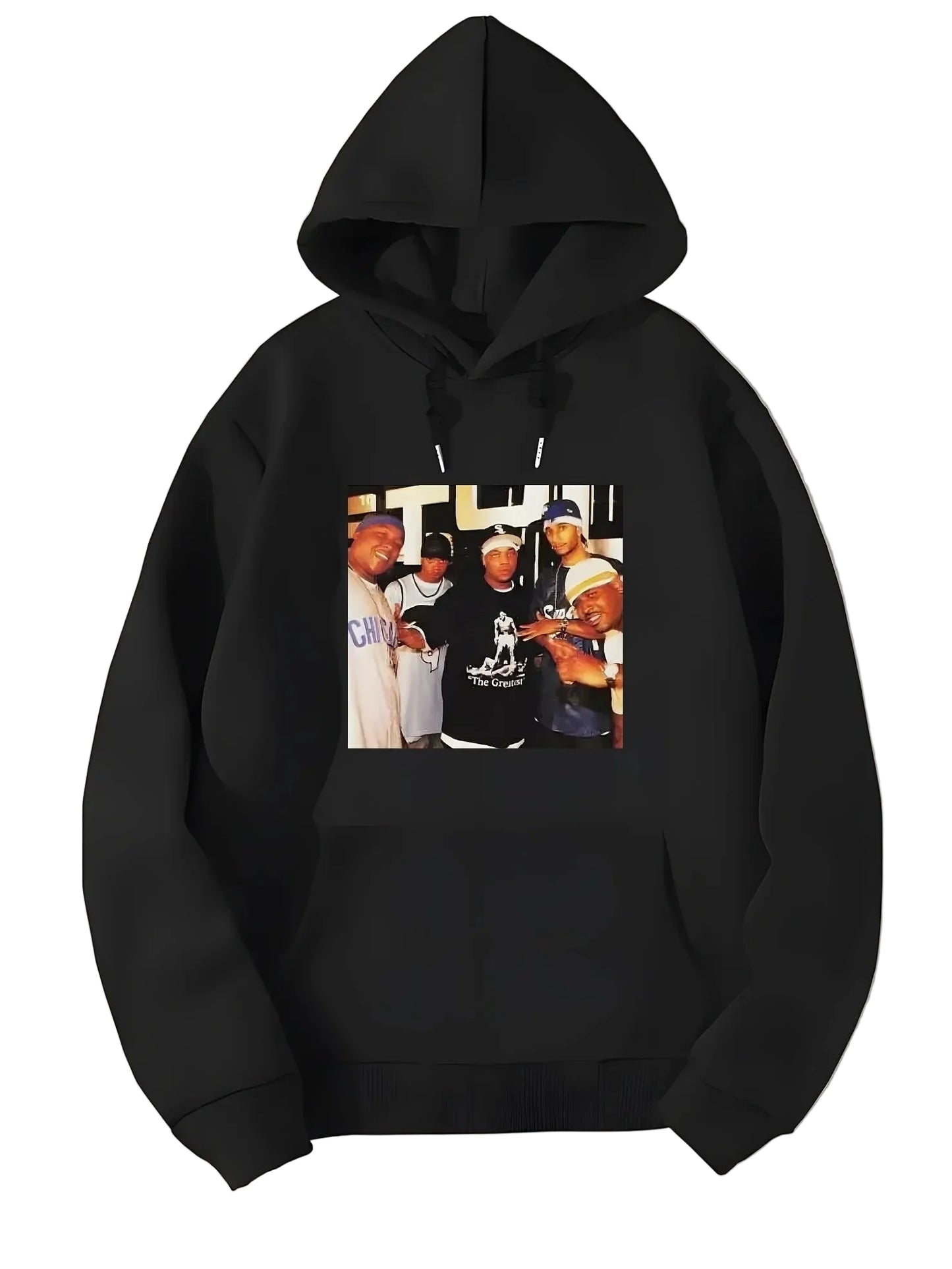 Streetwear Graphic Hoodie with Bold Typography Print and Everyday Fit