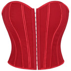 Strapless Corset Top with Structured Boning and Sculpted Waist Silhouette