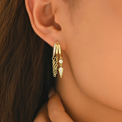 Minimalist Multi Band Ear Cuff for Modern Alternative Fashion Looks