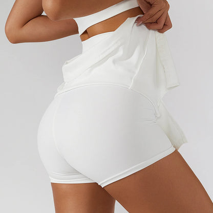 High Waist Athletic Skort with Stretch Comfort Activewear Mini Design