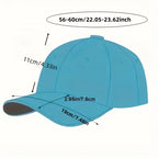Vintage Distressed Embroidered Baseball Cap Adjustable Curved Brim Casual Streetwear Hat