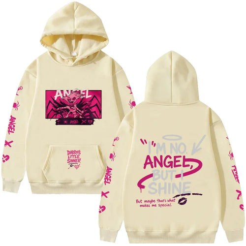 Alternative Graphic Hoodie with Bold Typography Back Print Streetwear Design