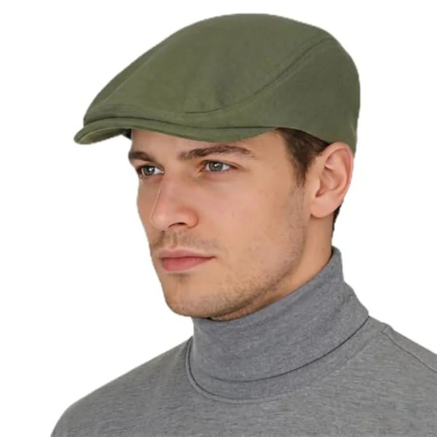 Classic Cotton Ivy Flat Cap Minimalist Driving Beret for Everyday Casual Streetwear Style