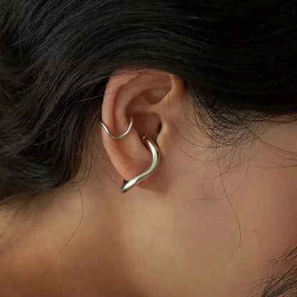 Irregular Geometric Ear Cuff for Punk Alternative Fashion Styling