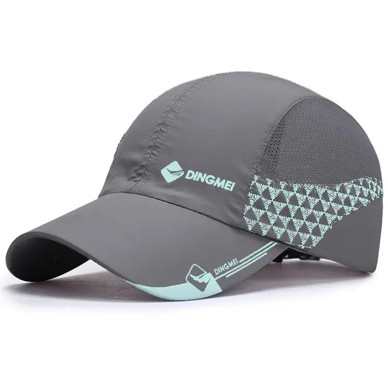 Unisex Breathable Baseball Cap with Mesh Side Panels for Outdoor Sports and Everyday Wear