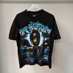 Distressed Graphic Oversized Cotton Streetwear T-Shirt with Vintage-Inspired Artwork