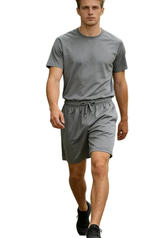 Men's Athletic Drawstring Shorts with Breathable Fabric and Everyday Casual Comfort