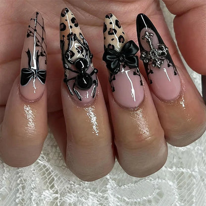 Gothic Cathedral Inspired Press On Nails with Ornate Alternative Artwork