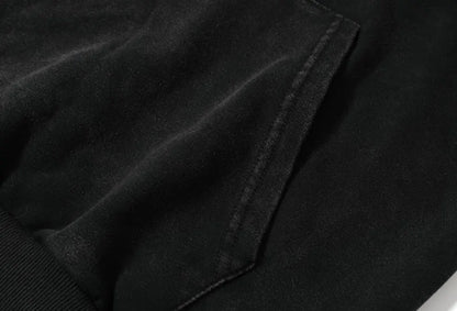 Anime-Inspired Sword Art Hoodie with Dark Manga Streetwear Aesthetic