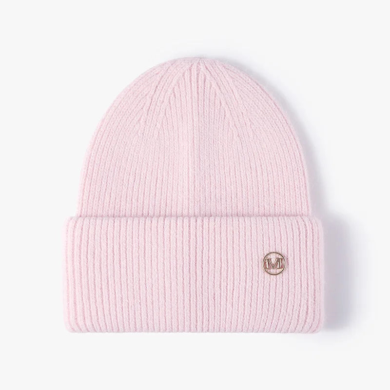 Soft Rabbit Fur Blend Acrylic Knit Beanie for Everyday Winter Casual Fashion and Comfort