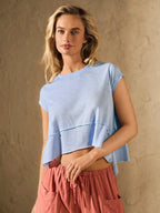Relaxed Athleisure Crop Tee with Loose Fit and Everyday Comfort Styling