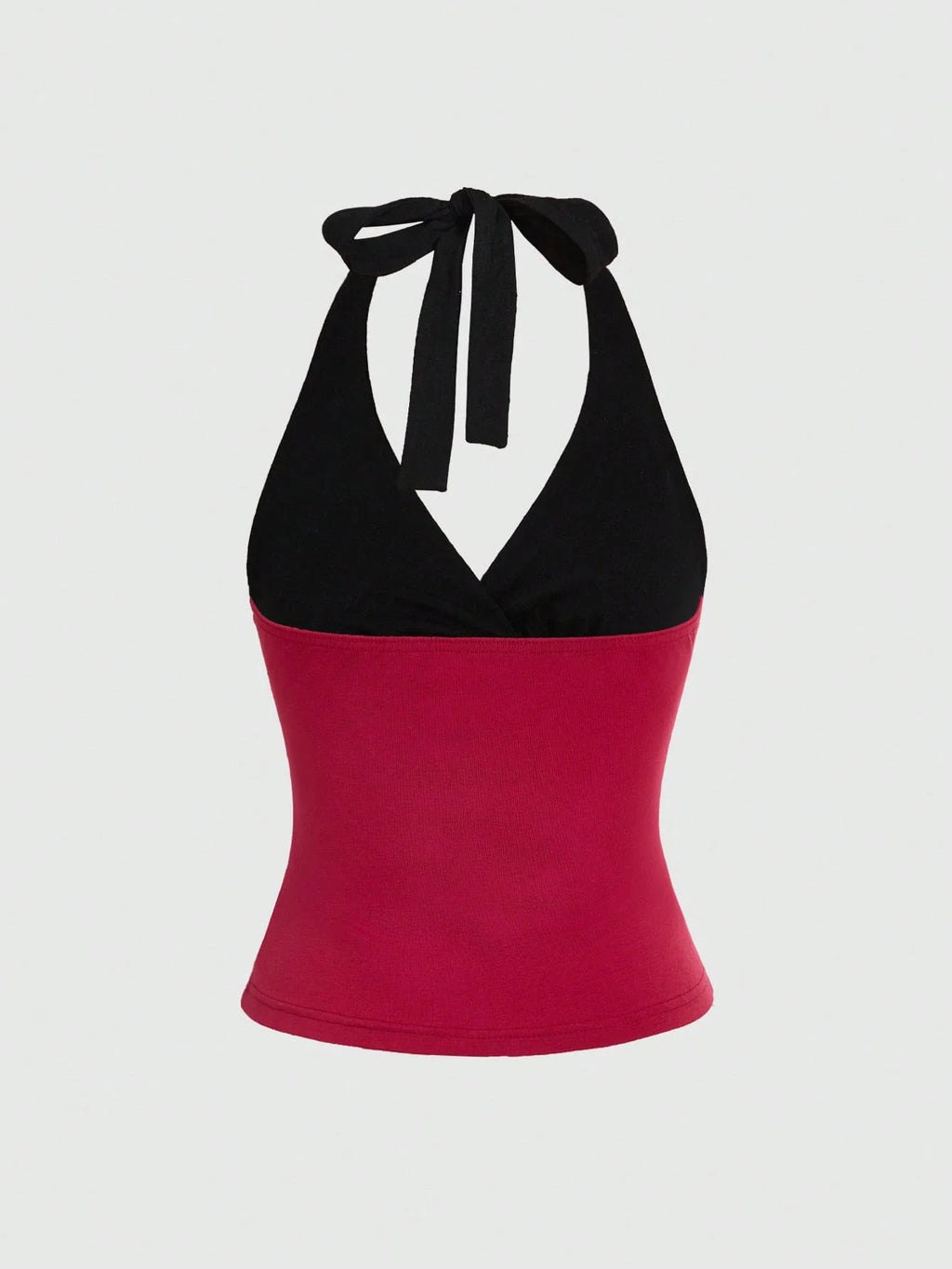 Polka Dot Halter Crop Top with Floral Accent Trendy Summer Style