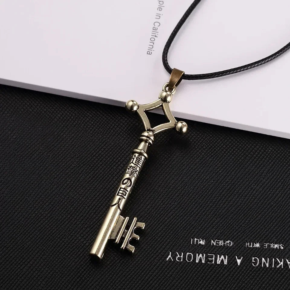 Vintage Skeleton Key Pendant Necklace With Gothic Alternative Statement Appeal
