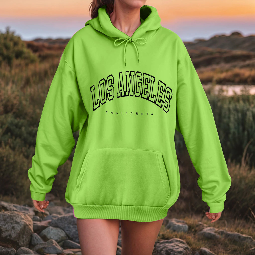 Oversized Collegiate Graphic Hoodie with Relaxed Fit for Everyday Streetwear