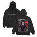 Dark Graphic Streetwear Hoodie with Front and Back Artwork Relaxed Urban Fit