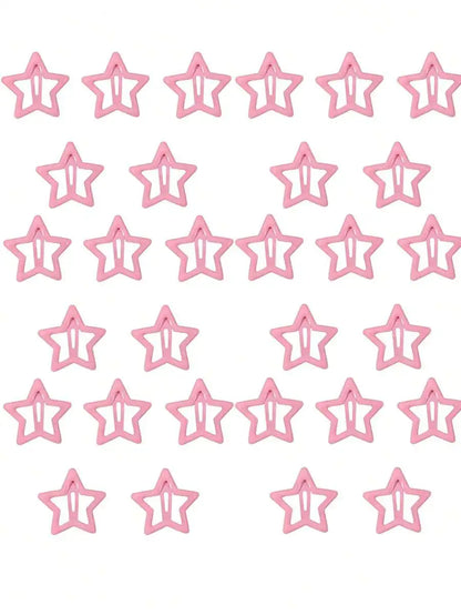Y2K Star Hair Pin Set Celestial Alternative Fashion Accessories